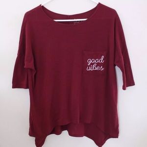 Fifth Sun x-Small Red Shirt (PacSun)